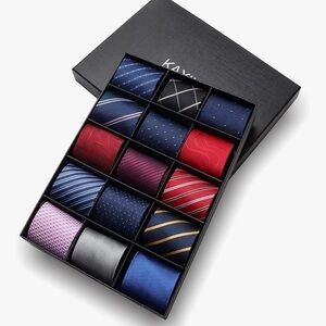 KAXILU 15 PIECE ASSORTED ZIP UP NECKTIES NWOT